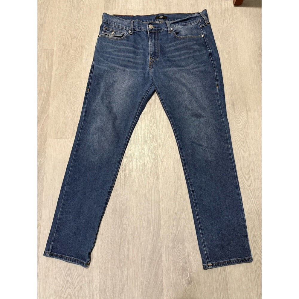 True Religion Men’s Relaxed Skinny Mid Rise Dark Wash Blue Denim Jeans Size 36